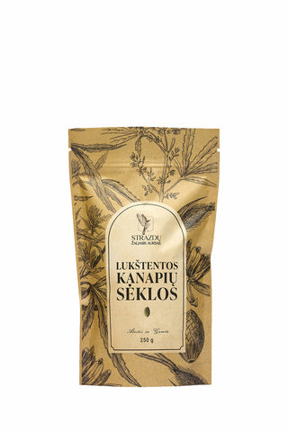 ŠVIEŽIAI LUKŠTENTOS KANAPIŲ SĖKLOS